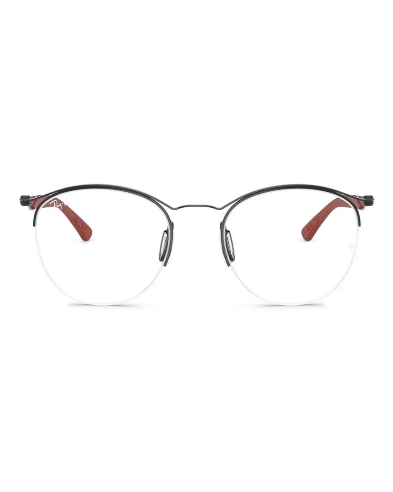 Ray Ban Brille mit rundem Gestell - Schwarz Schwarz