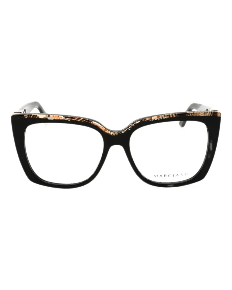 MARCIANO Los Angeles tortoiseshell-effect cat-eye frame glasses - Schwarz Schwarz