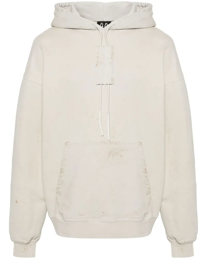 44 LABEL GROUP Trip Hoodie im Distressed-Look - Nude Nude