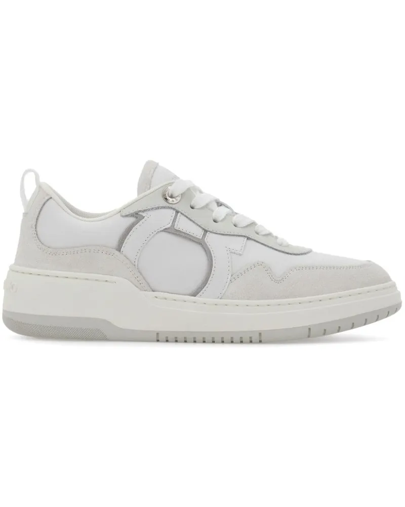 Ferragamo Sneakers mit Gancini-Detail Weiß