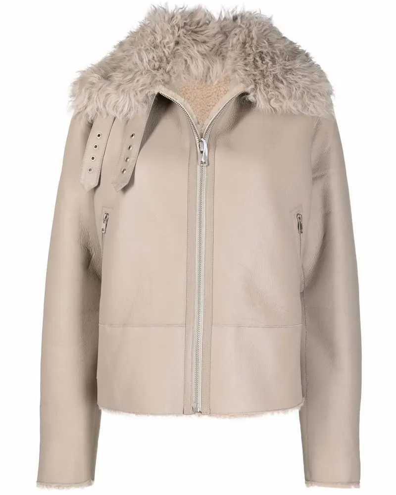 Liska Jacke mit Shearling-Besatz - Nude Nude