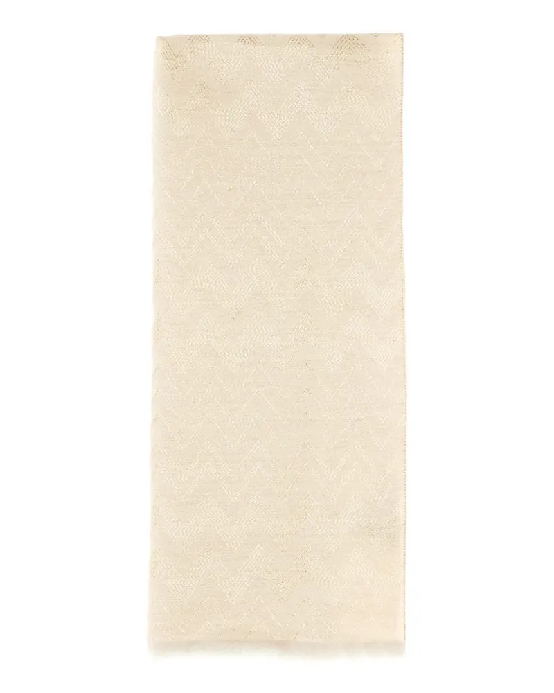 Missoni zigzag scarf - Nude Nude
