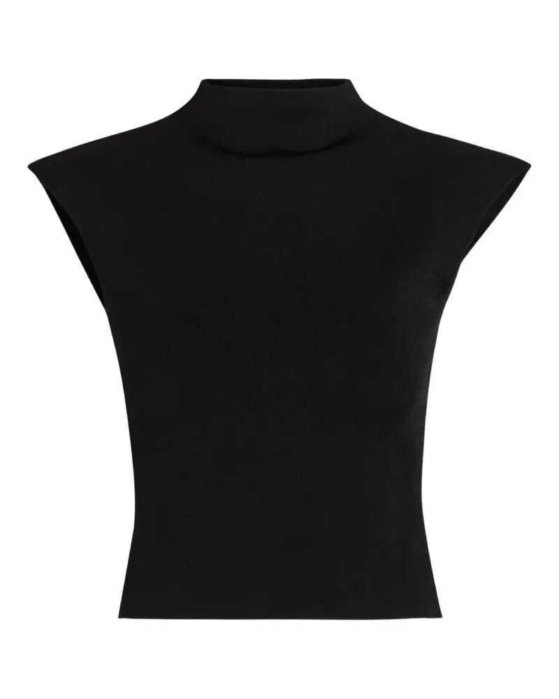 A.W.A.K.E. mock-neck top - Schwarz Schwarz