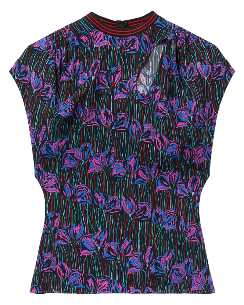 Emilio Pucci T-Shirt mit Print - Violett Violett