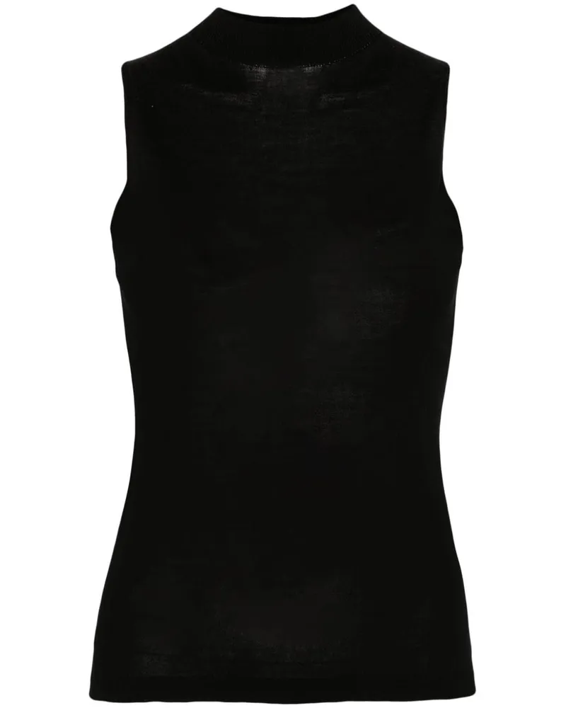 Twin-Set Tanktop aus Seide - Schwarz Schwarz