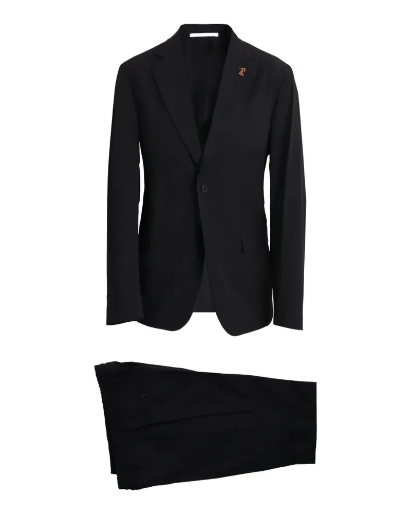 Pal Zileri Zweiteiliger Anzug mit Logo-Anhänger - Schwarz Schwarz