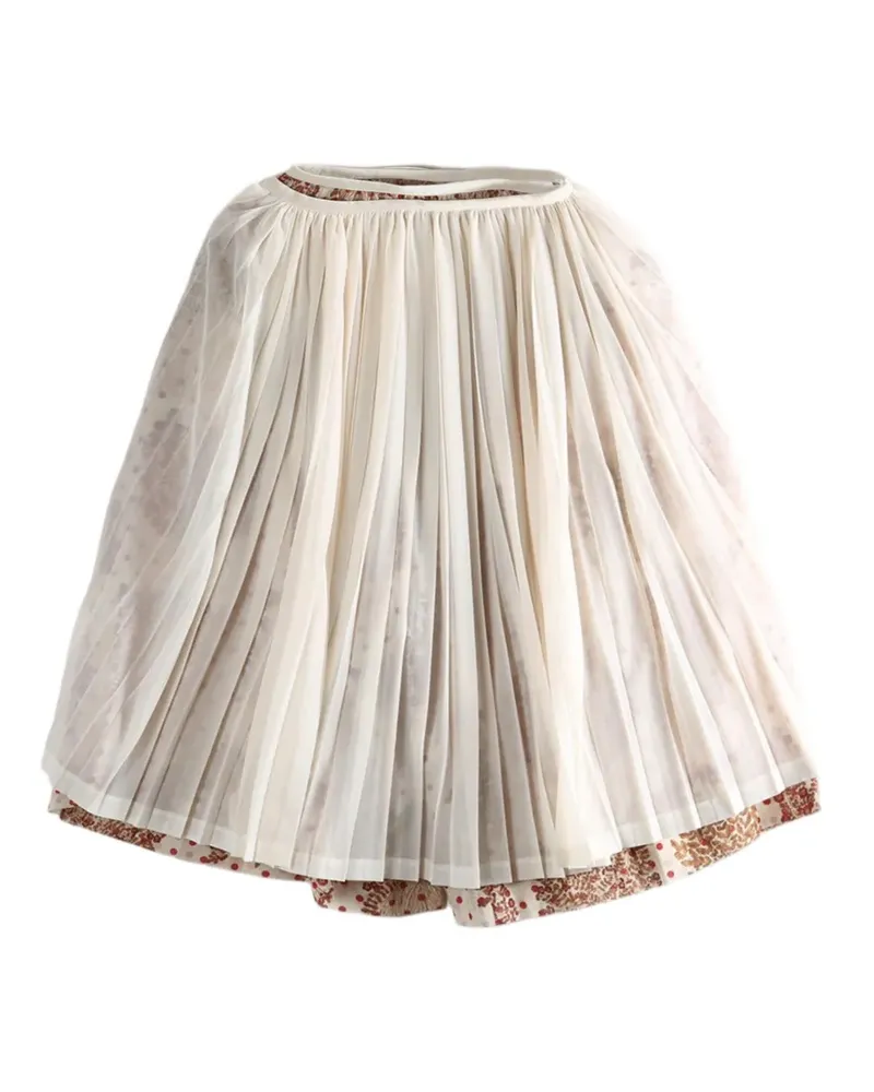 Comme des Garçons Cropped-Hose mit Bundfalten - Weiß Weiß