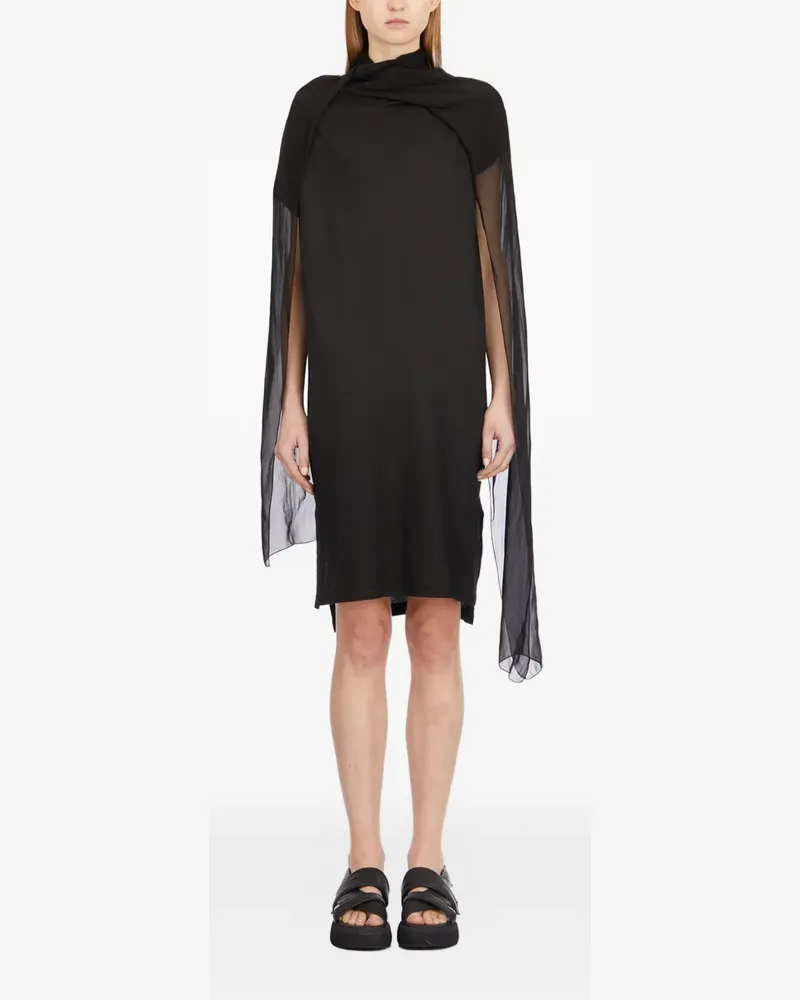 Masnada scarf-detail midi dress - Schwarz Schwarz