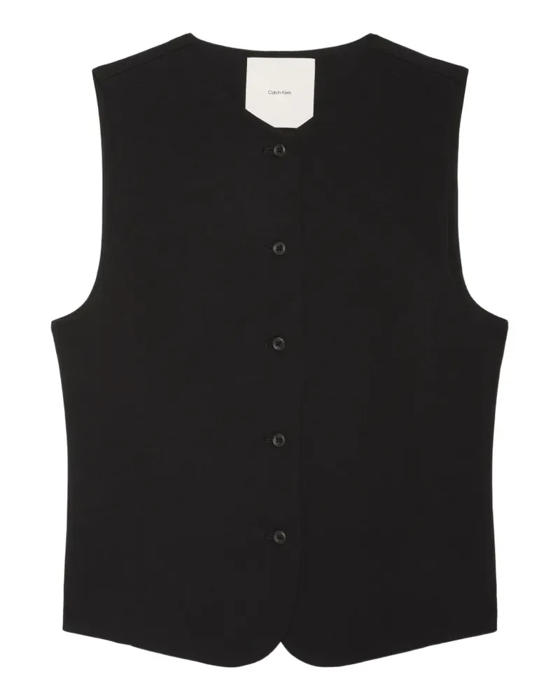 Calvin Klein button-up waistcoat - Schwarz Schwarz