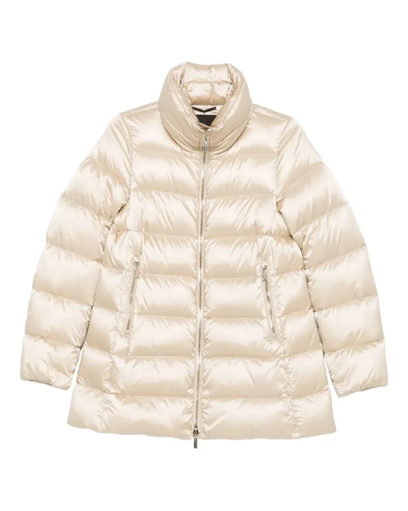 MOORER quilted high-neck jacket - Nude Nude