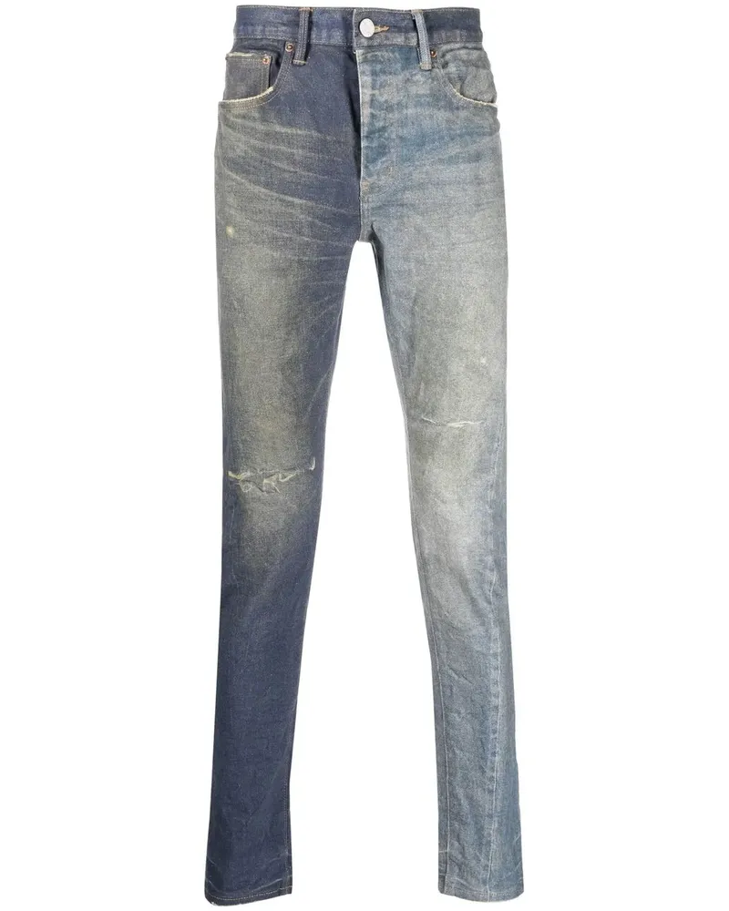 PURPLE BRAND Tief sitzende Skinny-Jeans - Blau Blau
