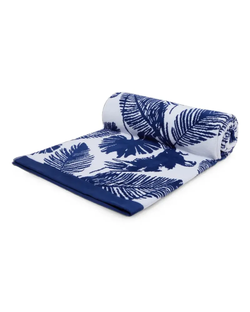 Vilebrequin Papagaio jacquard beach towel - Weiß Weiß