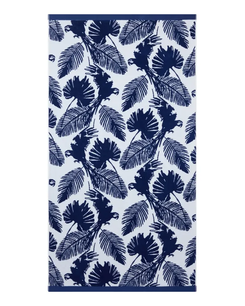 Vilebrequin Papagaio Strandtuch aus Jacquard - Weiß Weiß