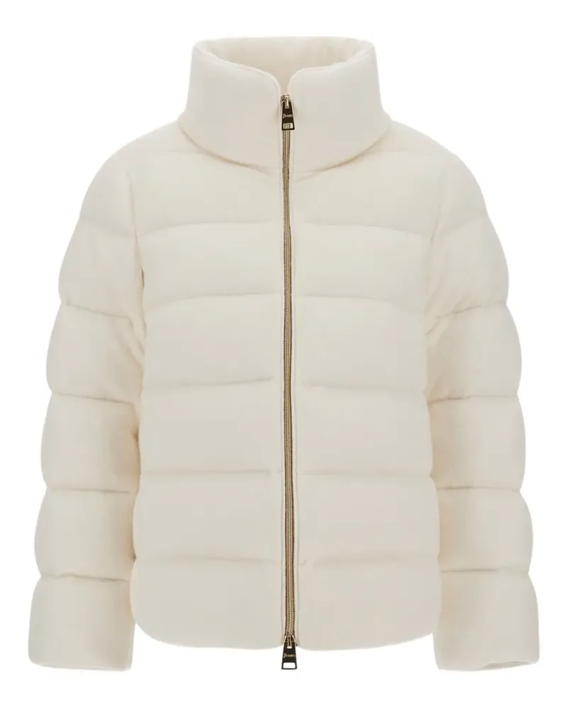 Herno Gesteppte Jacke mit Stehkragen - Weiß Weiß