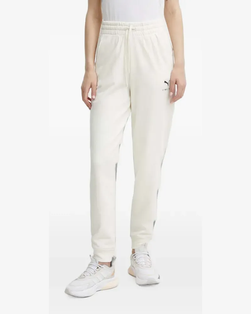 Puma Better Sportswear logo-print track pants - Nude Nude