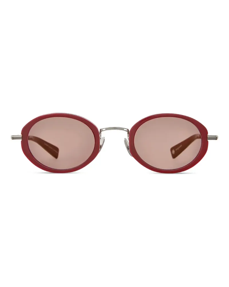 Garrett Leight Alper oval-frame sunglasses - Rot Rot