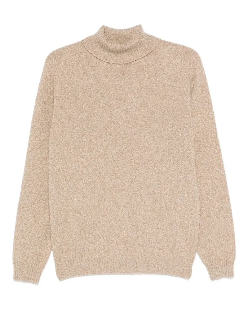 Boglioli Gestrickter Rollkragenpullover - Braun Braun