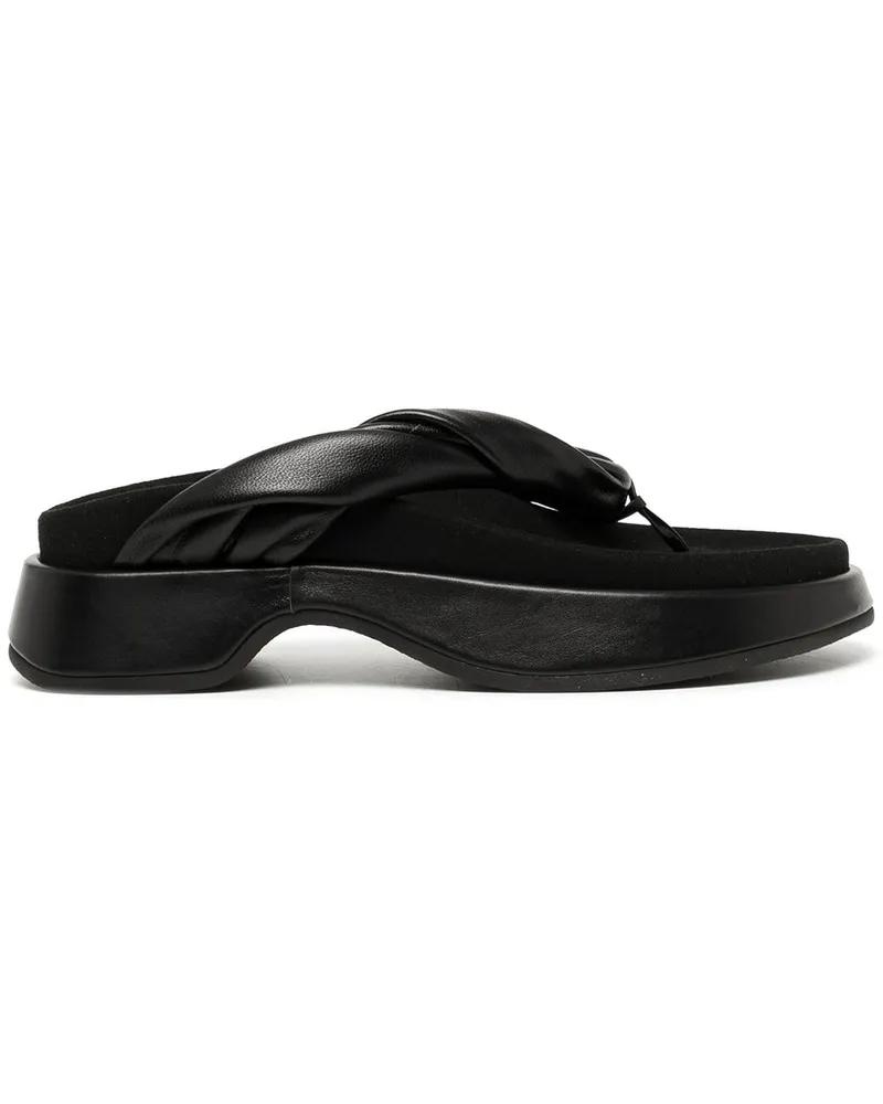 Reike Nen Flip-Flops mit Plateau - Schwarz Schwarz