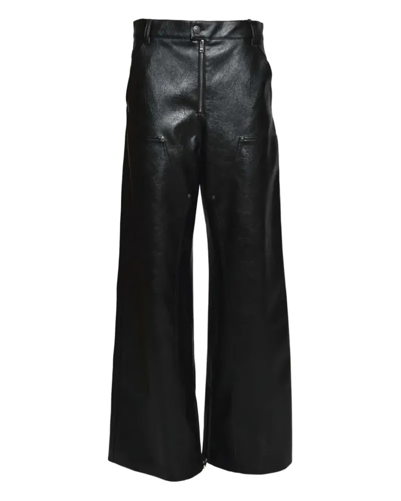MSGM zip trousers - Schwarz Schwarz