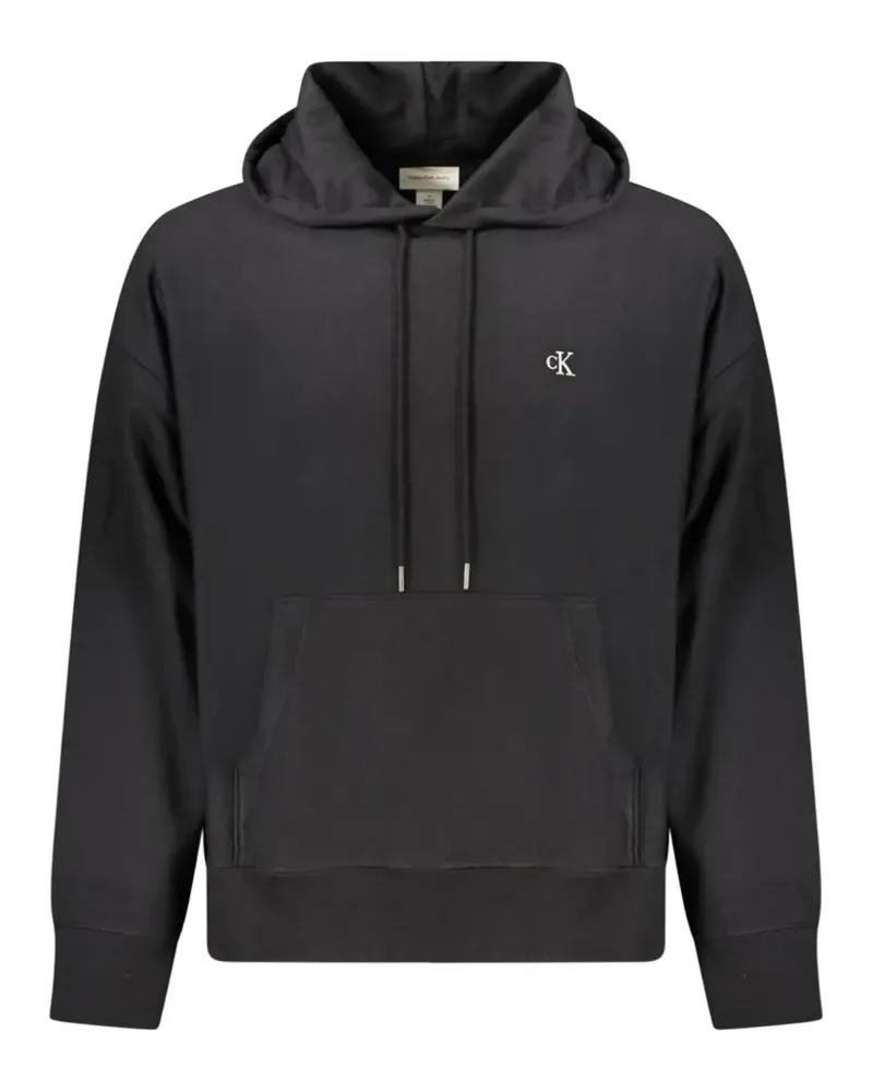 Calvin Klein logo-detail cotton hoodie - Schwarz Schwarz