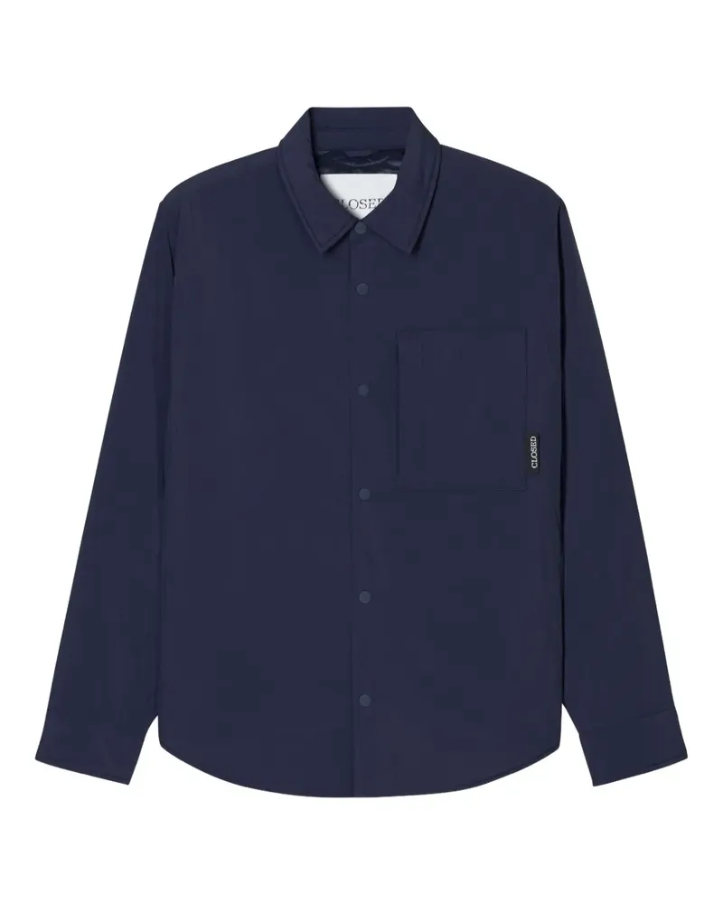 Closed Hemdjacke mit aufgesetzter Tasche - Blau Blau