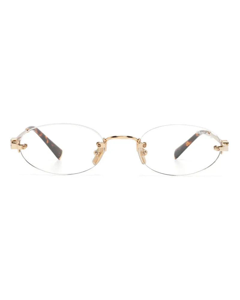 Miu Miu Rahmenlose Brille - Gold Gold