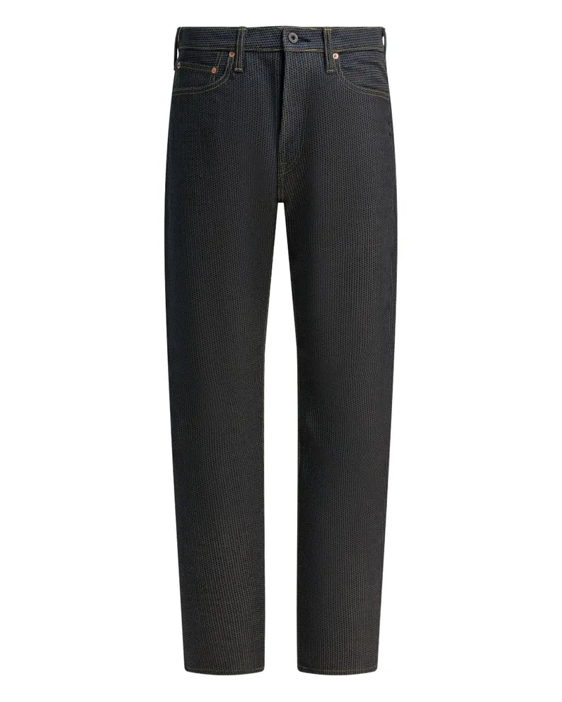 KAPITAL textured-finish jeans - Blau Blau