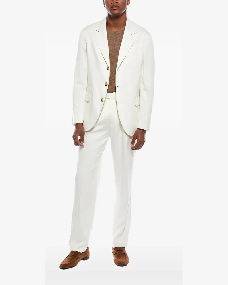 Brunello Cucinelli single-breasted tailored suit - Nude Nude