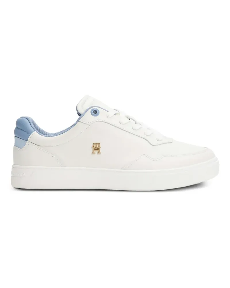 Tommy Hilfiger Sneakers mit Logo-Applikation - Weiß Weiß