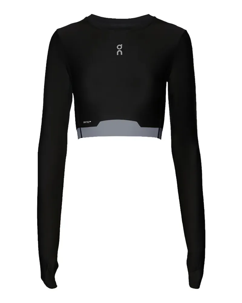 ON Train Cropped-Top - Schwarz Schwarz