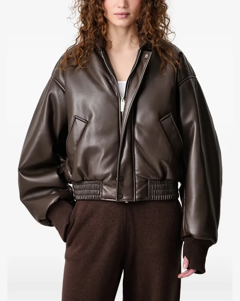 WRSTBHVR Hega V3 Bomberjacke mit elastischem Bund - Braun Braun