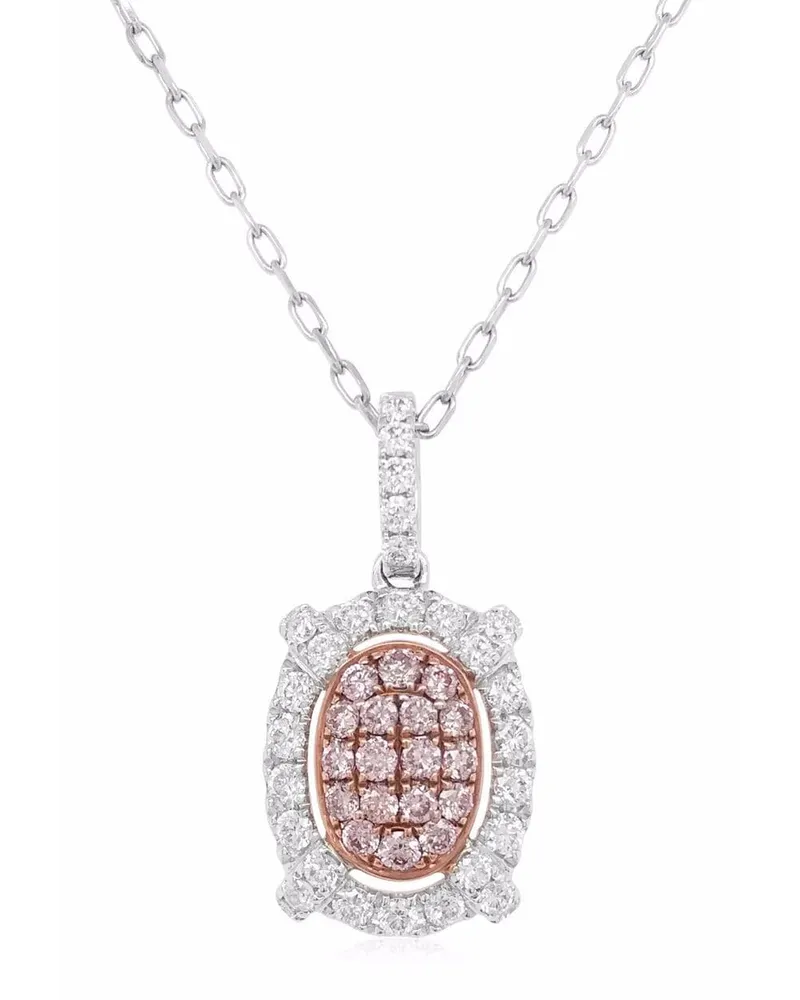 HYT Jewelry Halskette mit Diamanten - Silber Silber