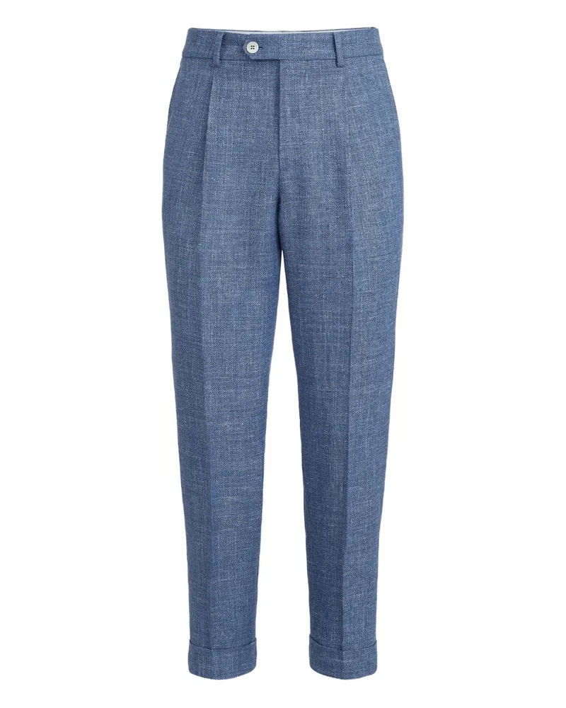Brunello Cucinelli Plissierte Hose - Blau Blau
