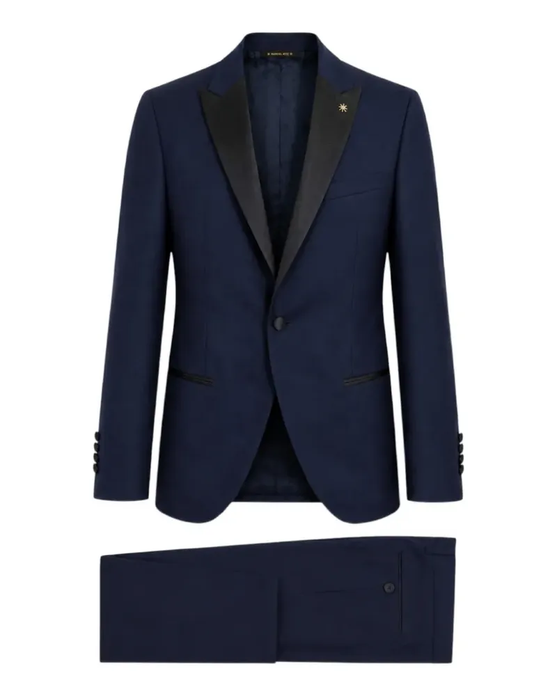 Manuel Ritz single-breasted suit - Blau Blau