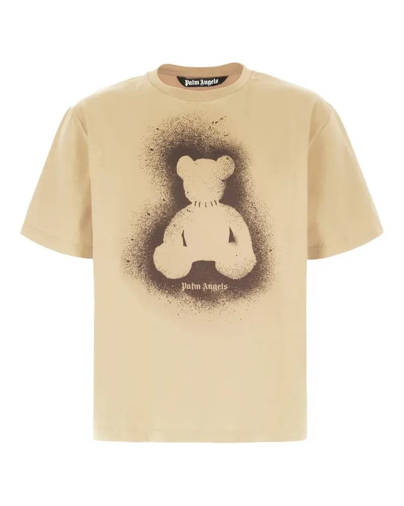 Palm Angels T-Shirt mit Bärengrafik - Nude Nude