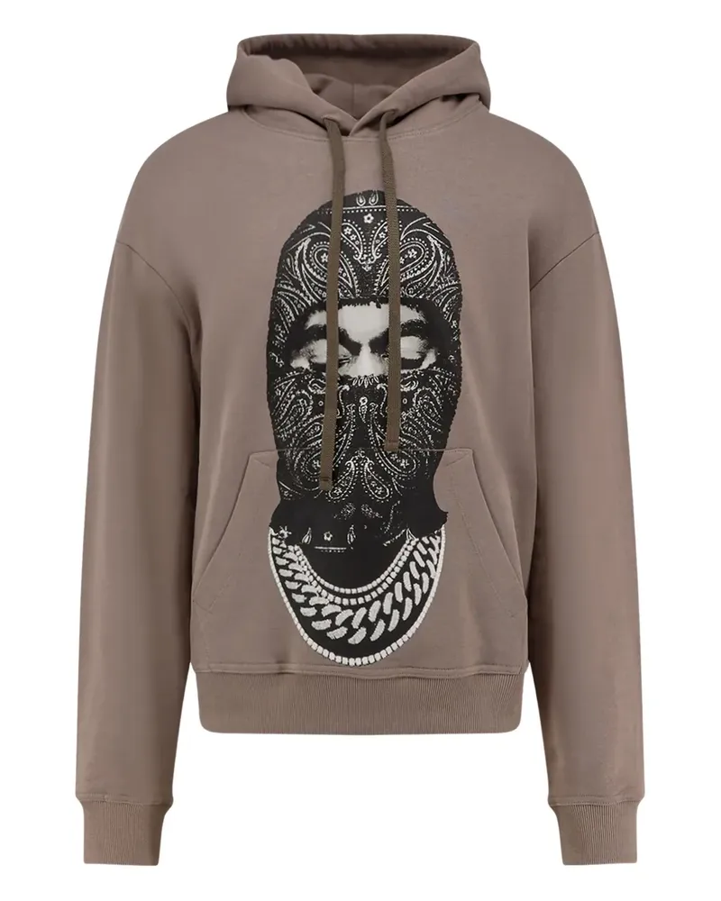 IH NOM UH NIT Hoodie mit grafischem Print - Braun Braun