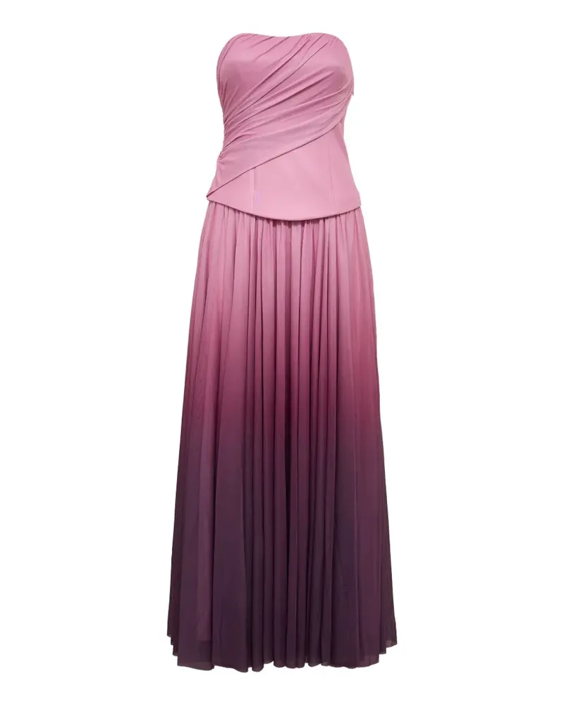 Acler Primley Maxikleid mit Falten - Rosa Rosa