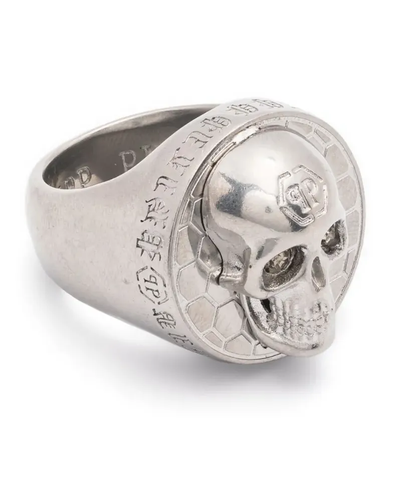 Philipp Plein Ring mit Totenkopf - Silber Silber