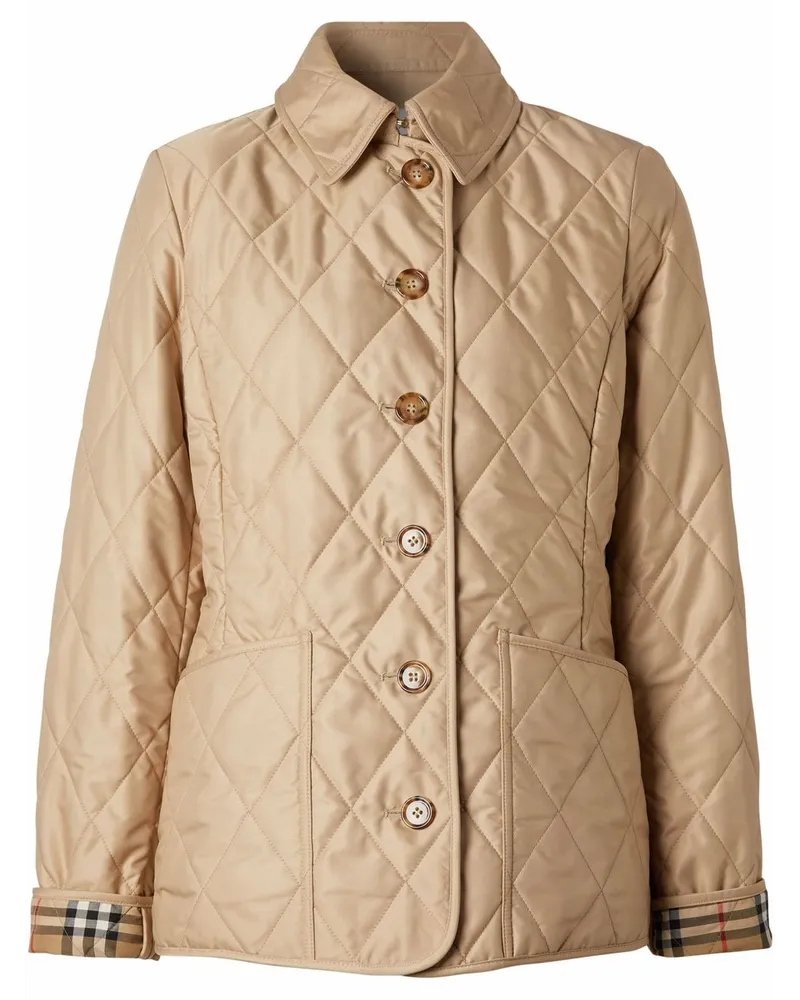 Burberry Jacke mit Rautensteppung - Nude Nude