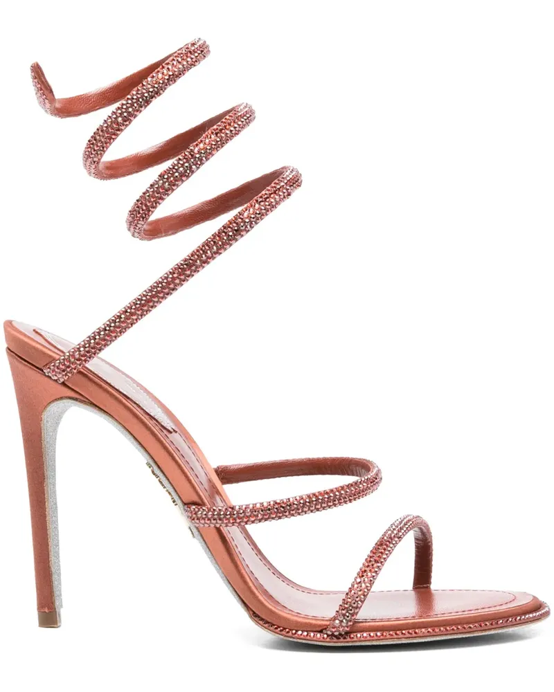 René Caovilla Cleo Sandalen 100mm - Rot Rot