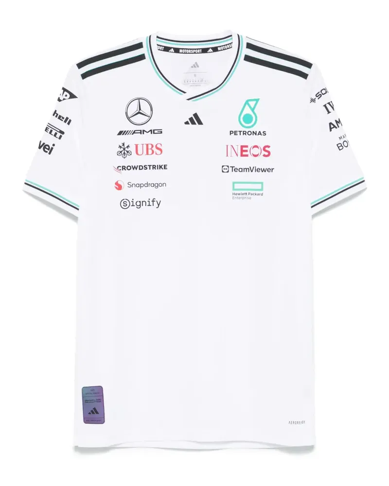 adidas Pilot Mercedes-AMG Petronas Formula One Team T-Shirt - Weiß Weiß