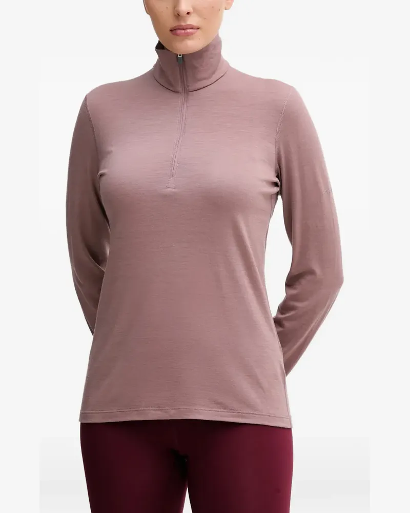 Icebreaker zip mock-neck skiwear - Rosa Rosa