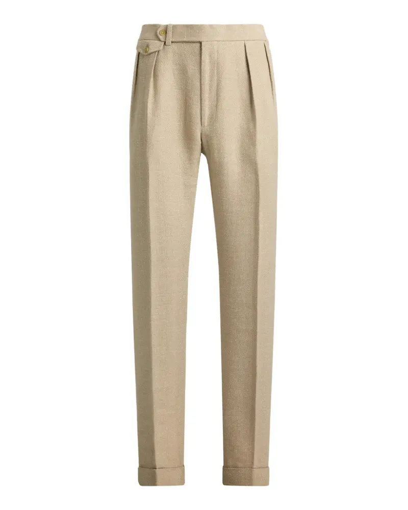 Ralph Lauren Gregory Hose mit Fischgrätenmuster - Nude Nude