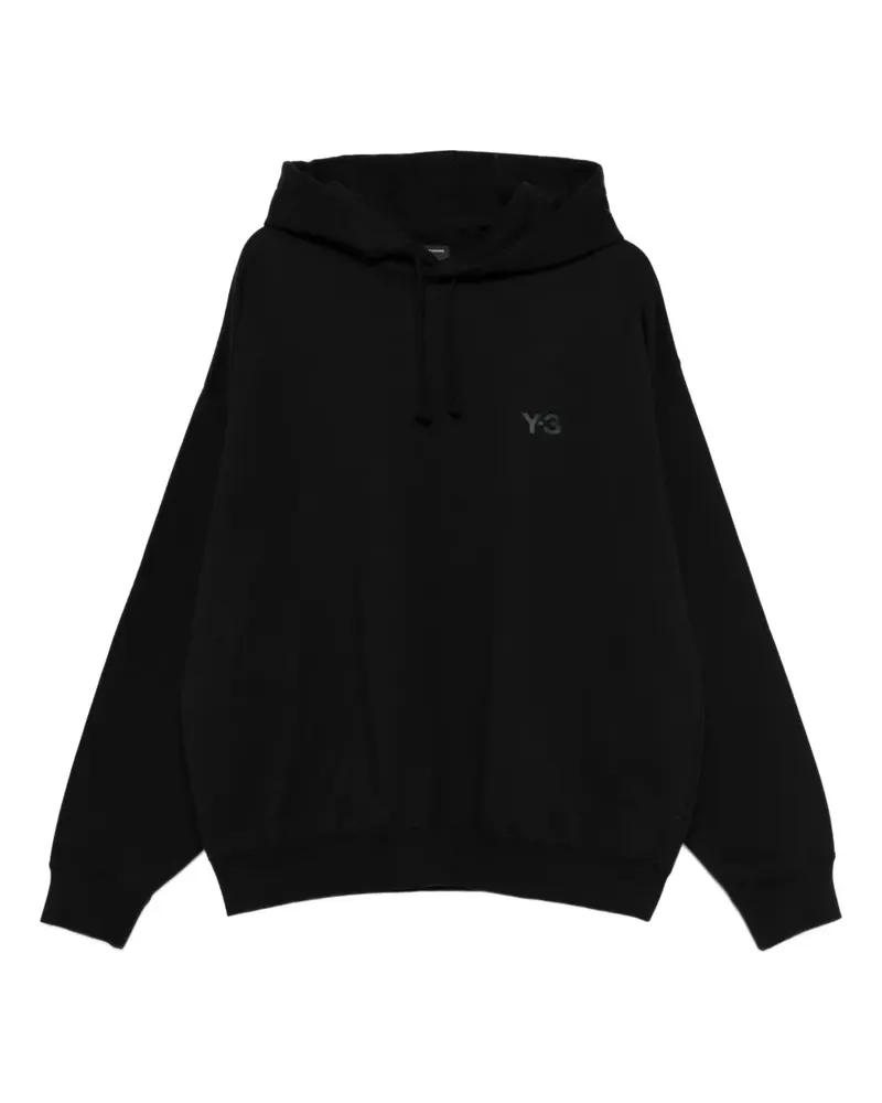Y-3 Hoodie mit Logo - Schwarz Schwarz