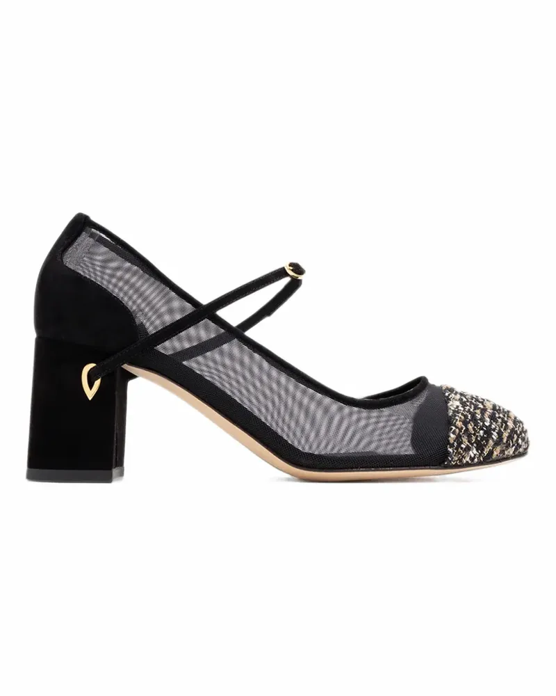 Jennifer Chamandi Paolo 65 mesh pumps - Schwarz Schwarz