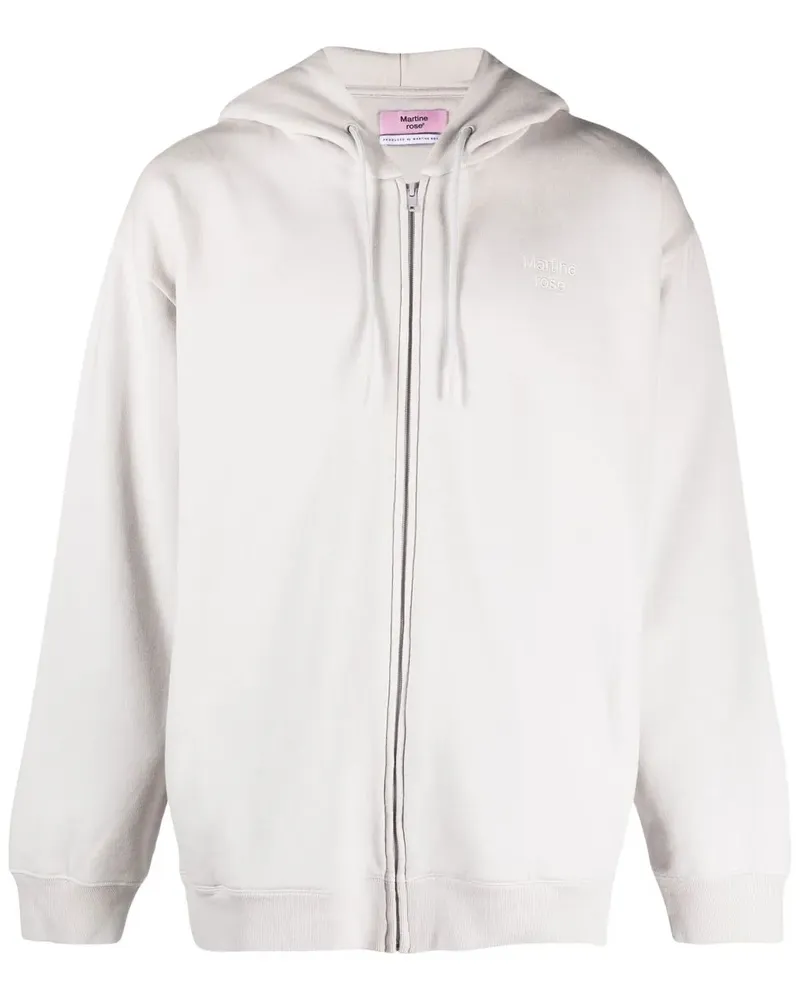 Martine Rose Kapuzenjacke mit grafischem Print - Grau Grau