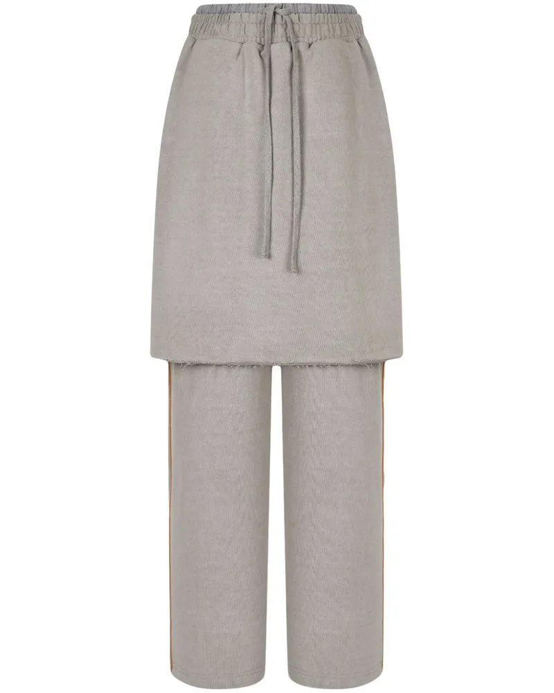 STUDIO TOMBOY Hose im Layering-Look - Grau Grau