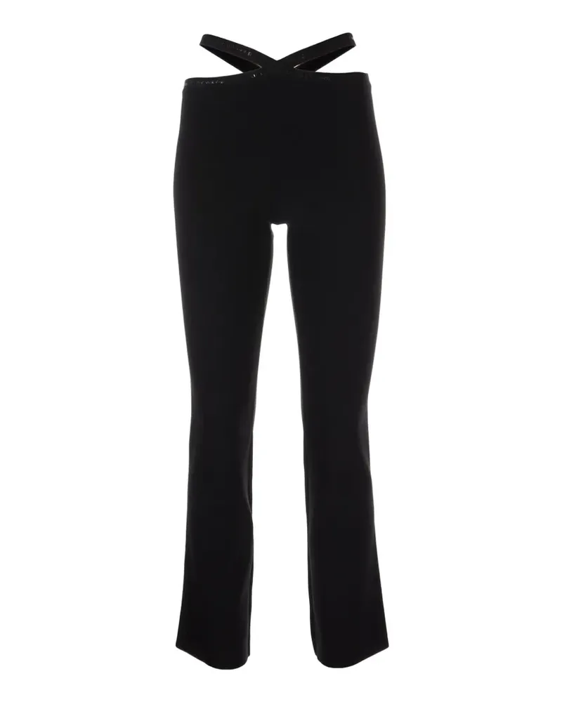 Alexander Wang criss-cross waist leggings - Schwarz Schwarz