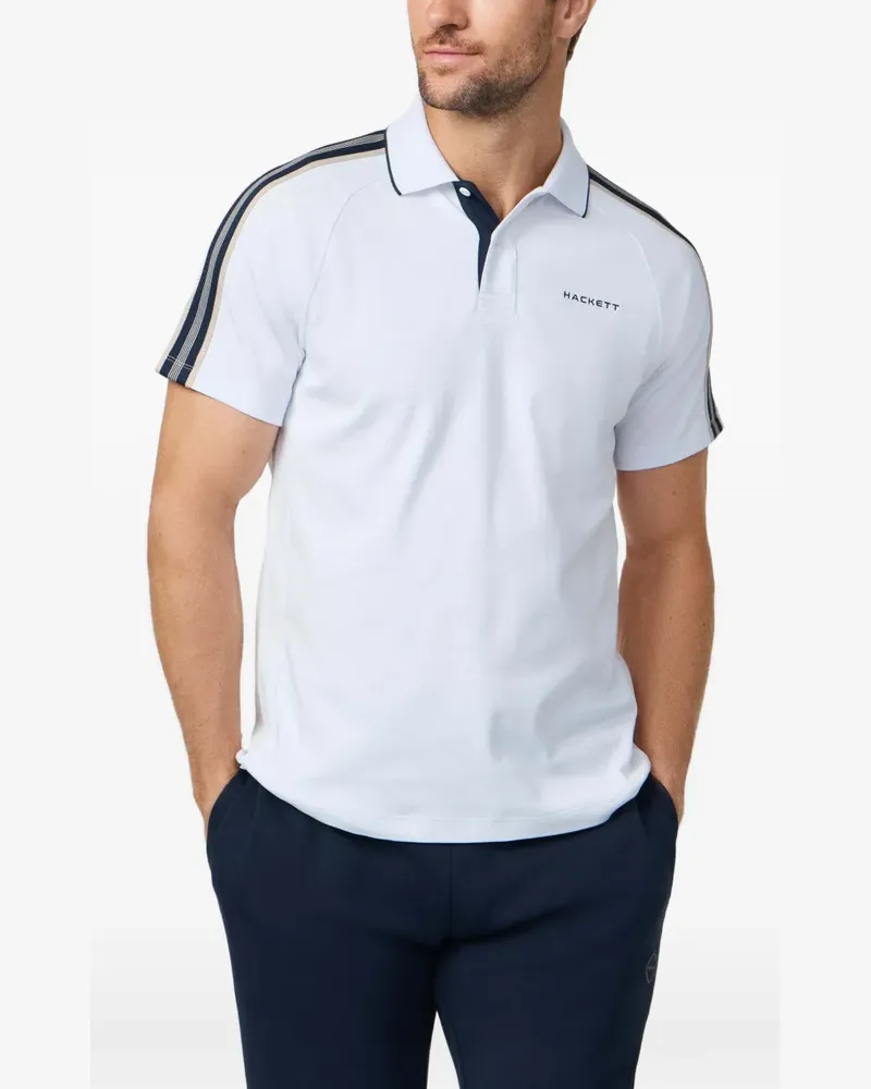 Hackett Poloshirt mit kurzen Ärmeln - Weiß Weiß