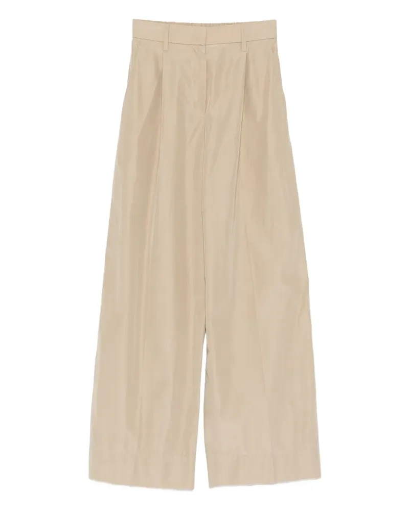 forte_forte Plissierte Hose - Nude Nude